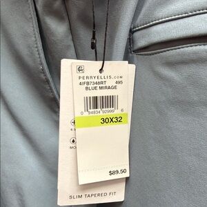 Perry Ellis Blue Mirage Men's Dress Pants - Slim Tapered